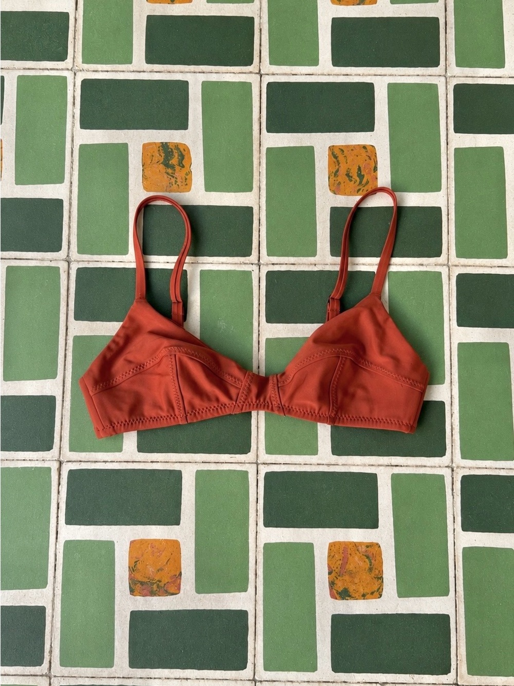 Galamaar Simone Retro Top in Terracotta